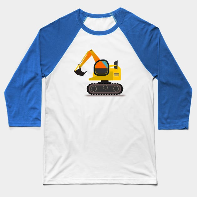 Excavator time Baseball T-Shirt by Cheebies